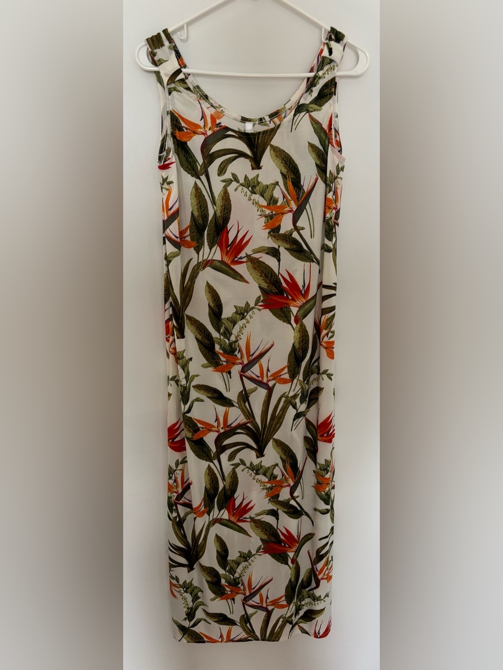 2 Dye 4 - Tropical Bird of Paradise Print Dress - Size Large